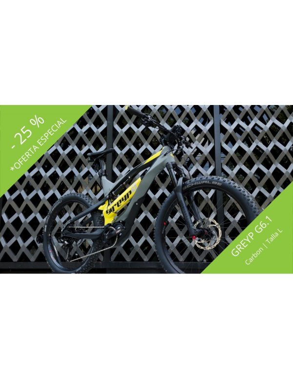 Descuento promocion oferta para Bicicleta Electrica Greyp Mexico G6.1 carbono talla L